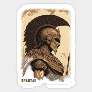 The Unconquerable Spartan Sticker